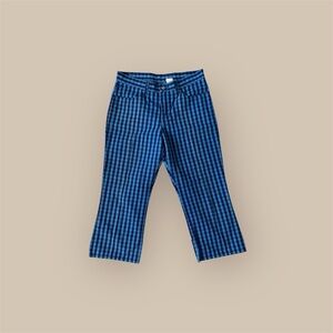 Blue Checkered Levi’s cropped pants